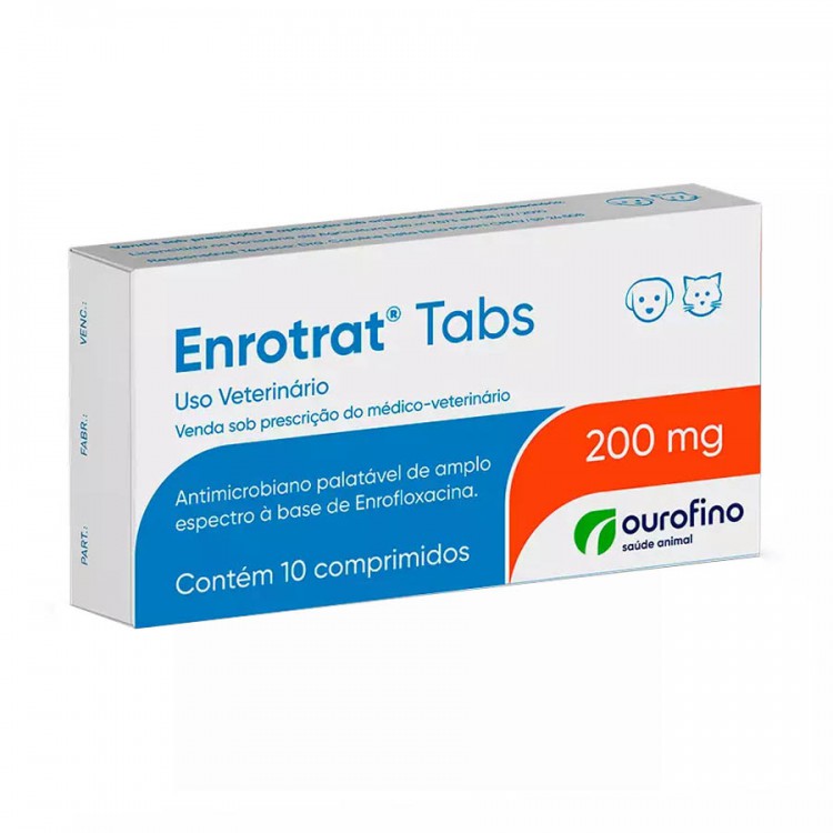 Enrotrat Tabs 200mg C/10 Comprimidos