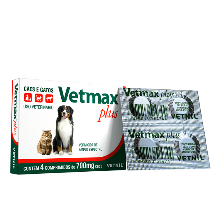 Vetmax Plus C/4 comprimidos